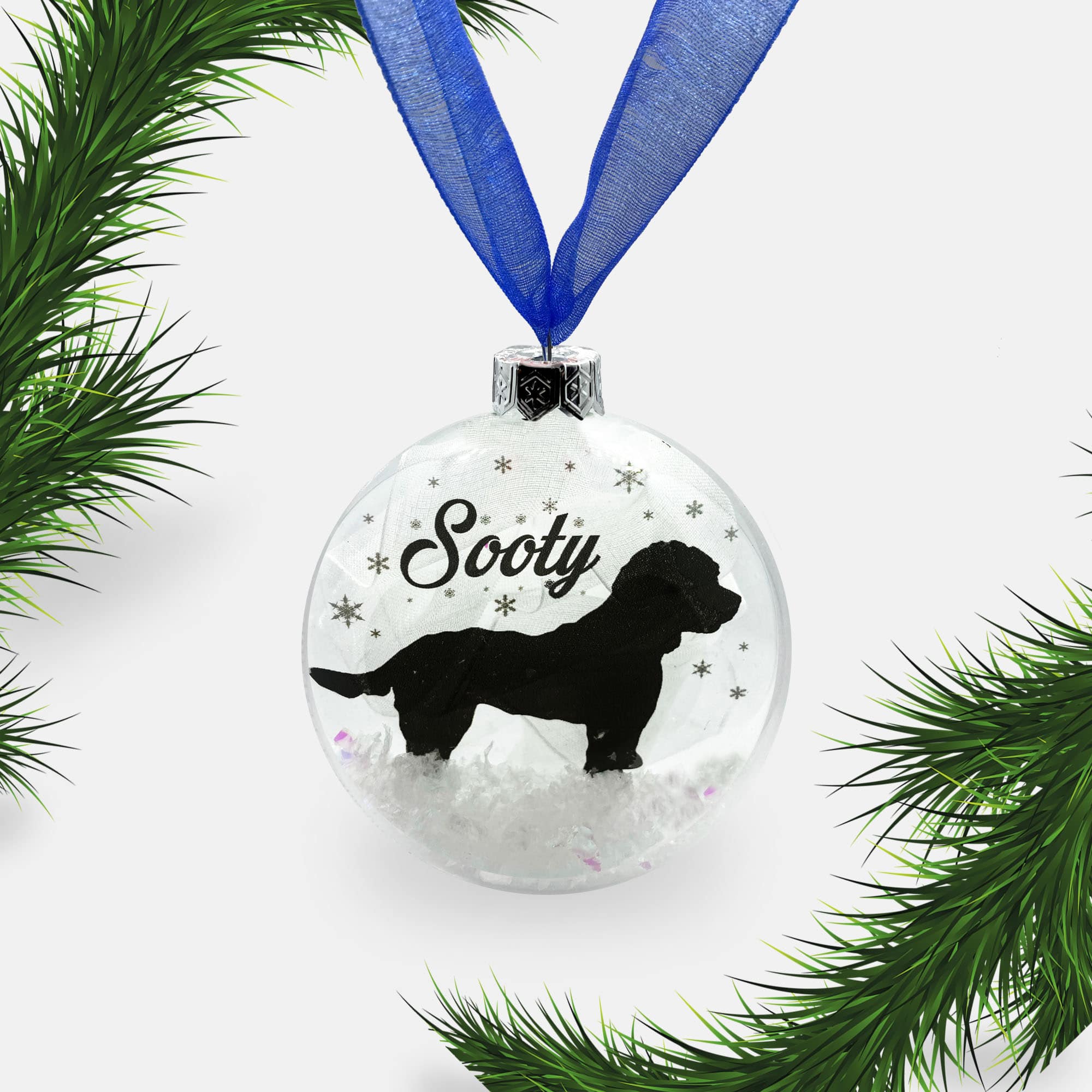 Cockapoo Dog Personalised Ornament | Custom Glass Christmas Bauble