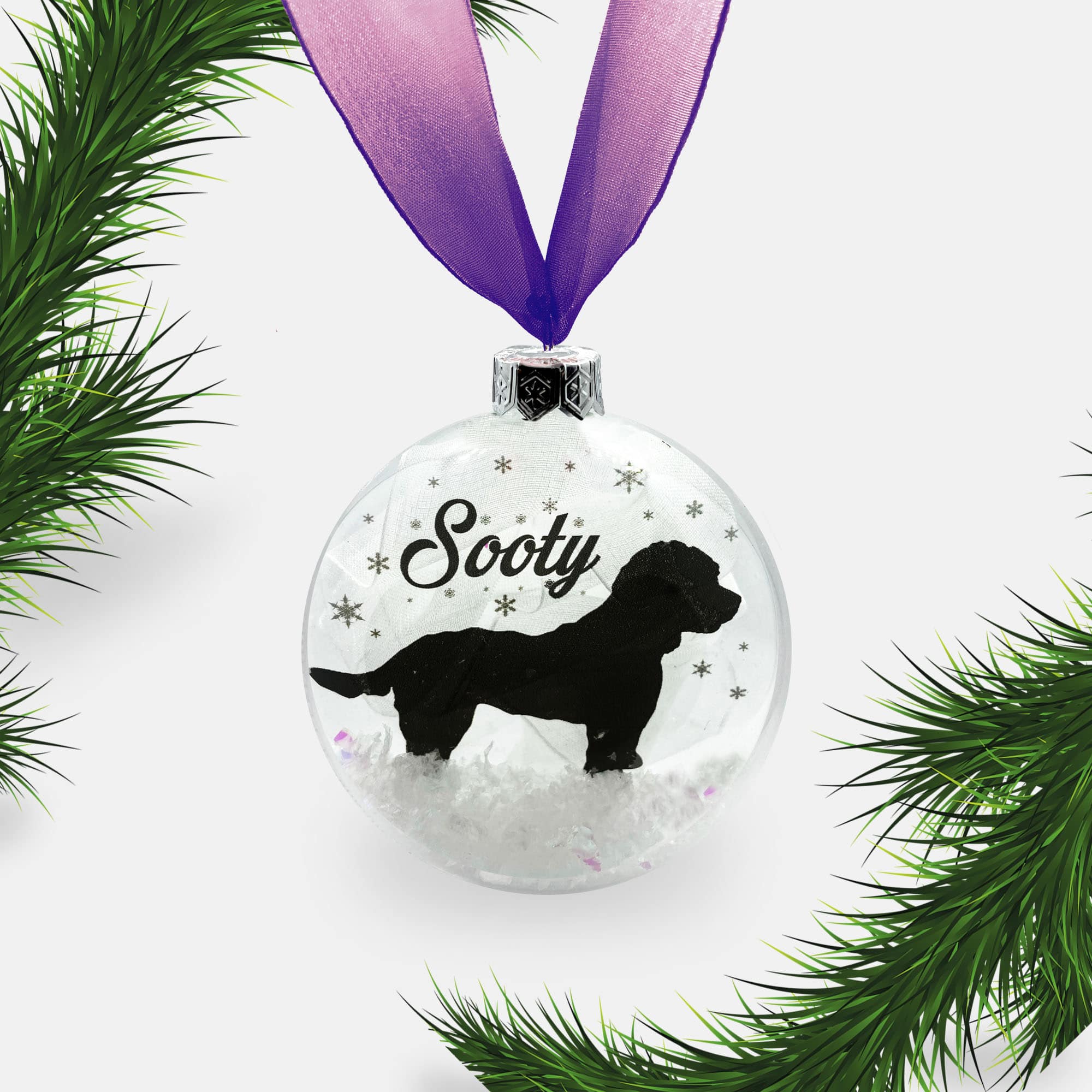 Cockapoo Dog Personalised Ornament | Custom Glass Christmas Bauble