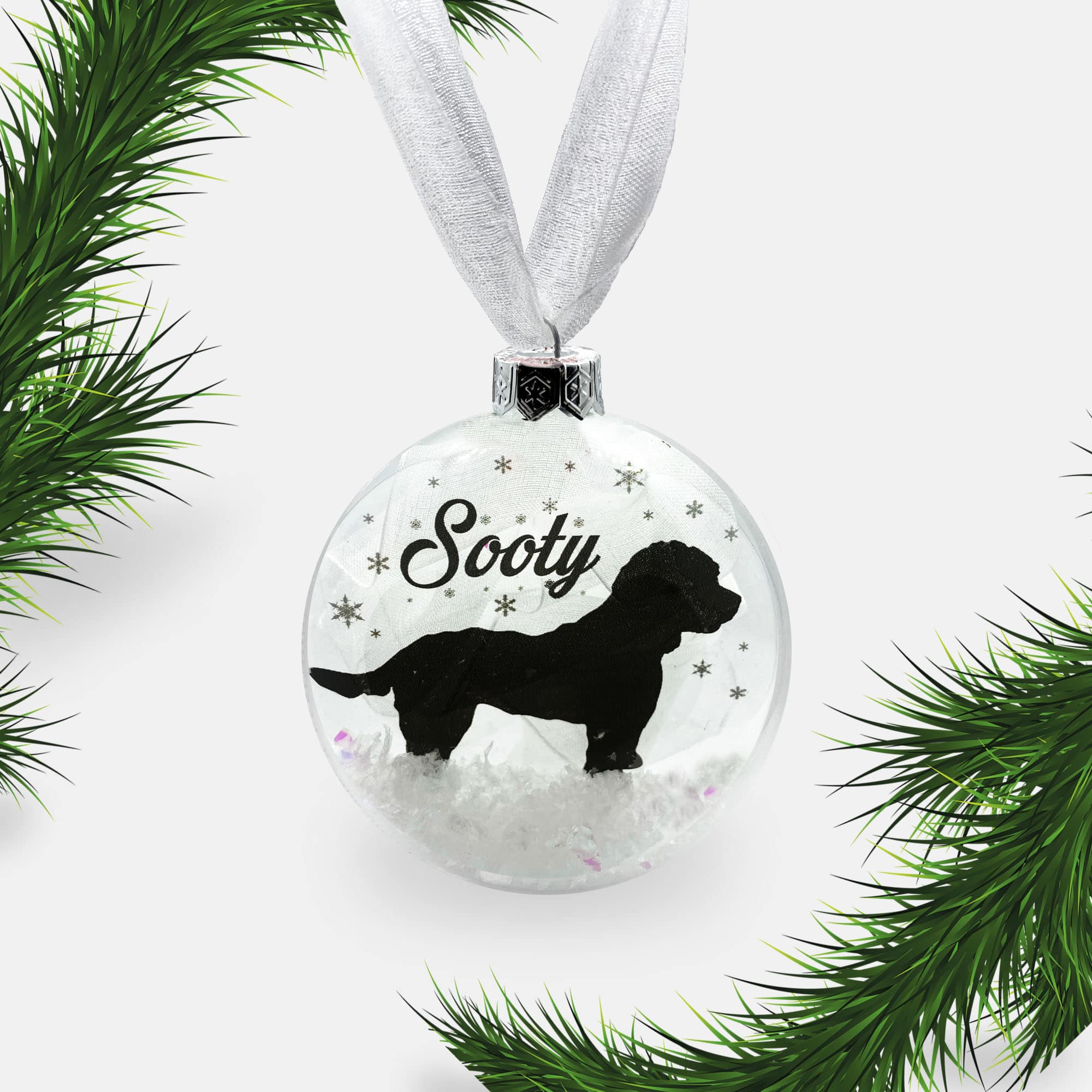 Cockapoo Dog Personalised Ornament | Custom Glass Christmas Bauble