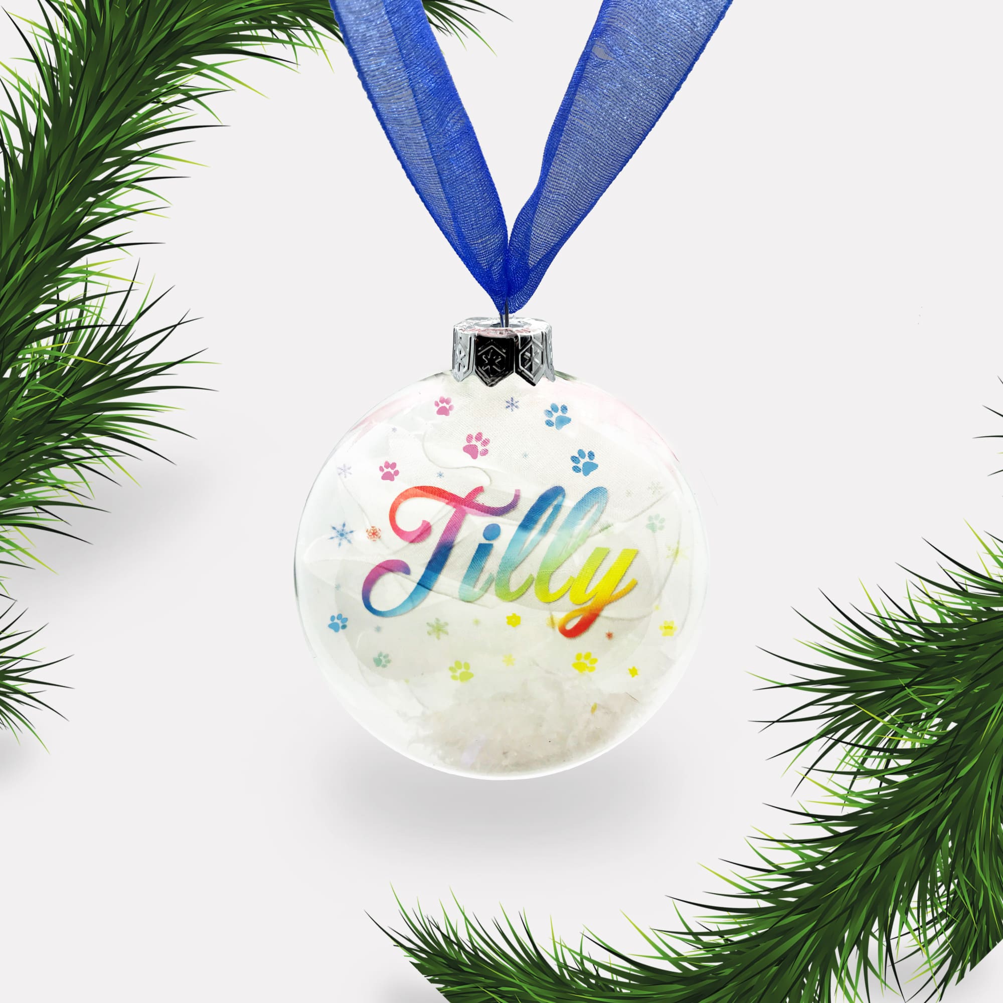 Dog | Cat Personalised Christmas Bauble | Personalized | Glass | Custom | Pet