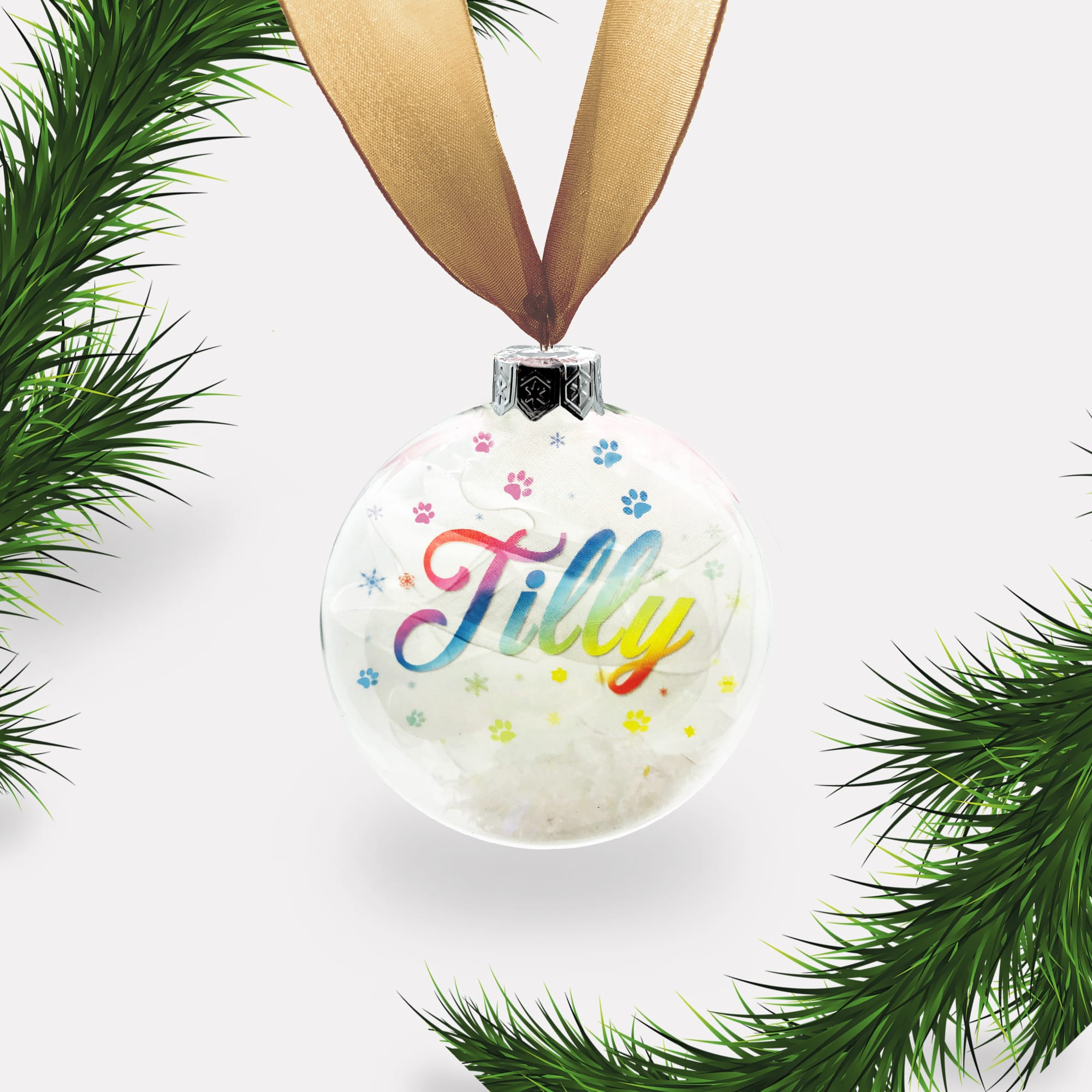 Dog | Cat Personalised Christmas Bauble | Personalized | Glass | Custom | Pet