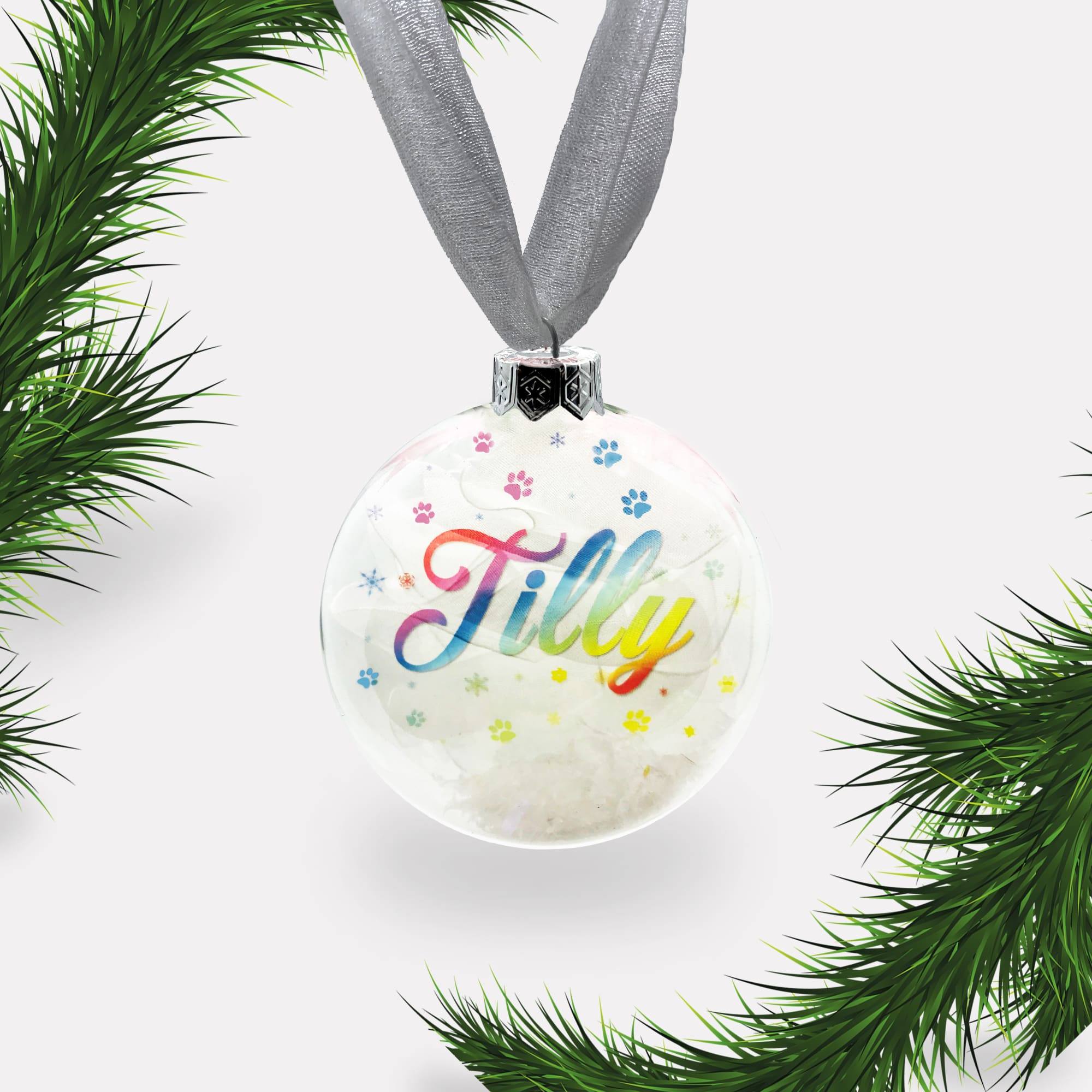 Dog | Cat Personalised Christmas Bauble | Personalized | Glass | Custom | Pet