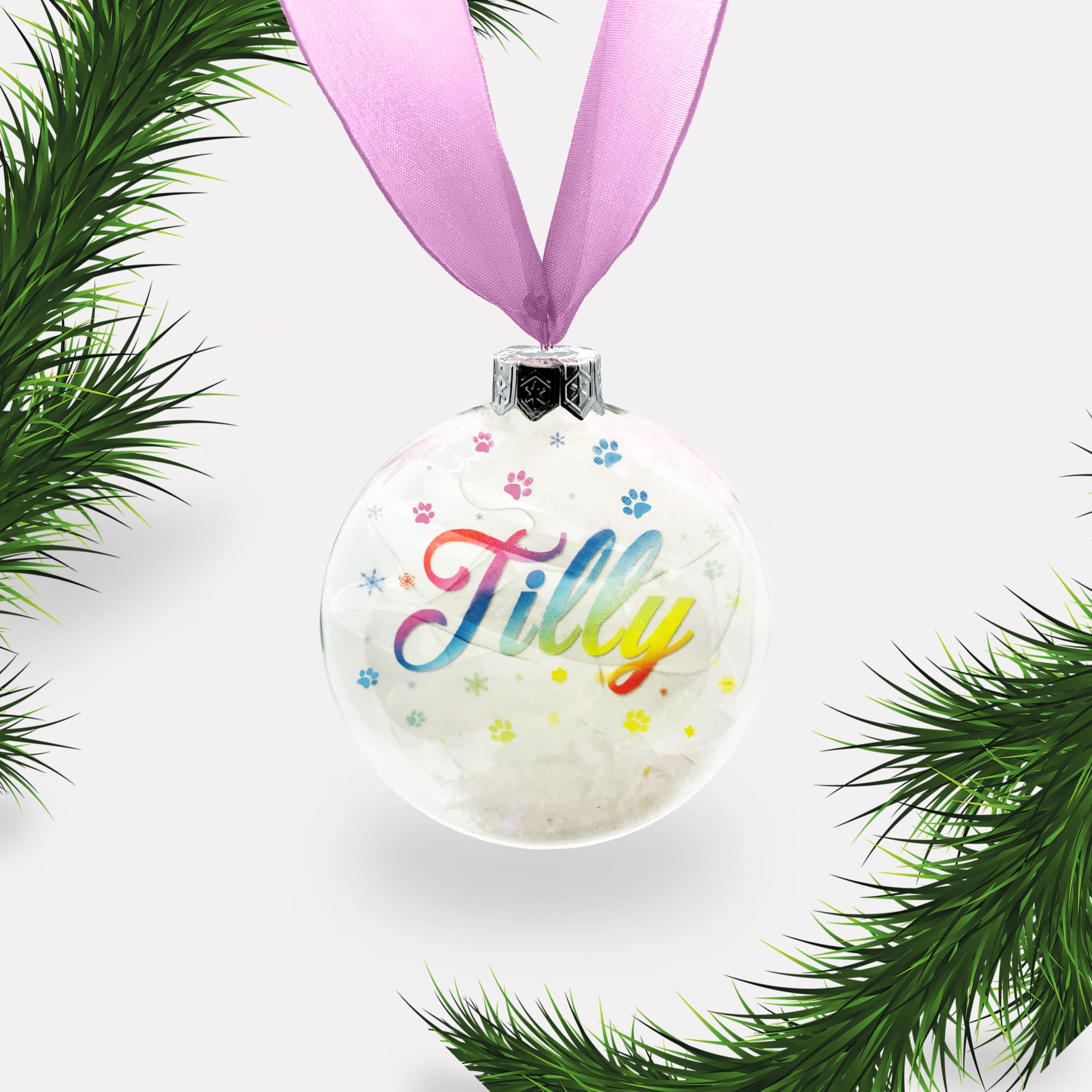 Dog | Cat Personalised Christmas Bauble | Personalized | Glass | Custom | Pet