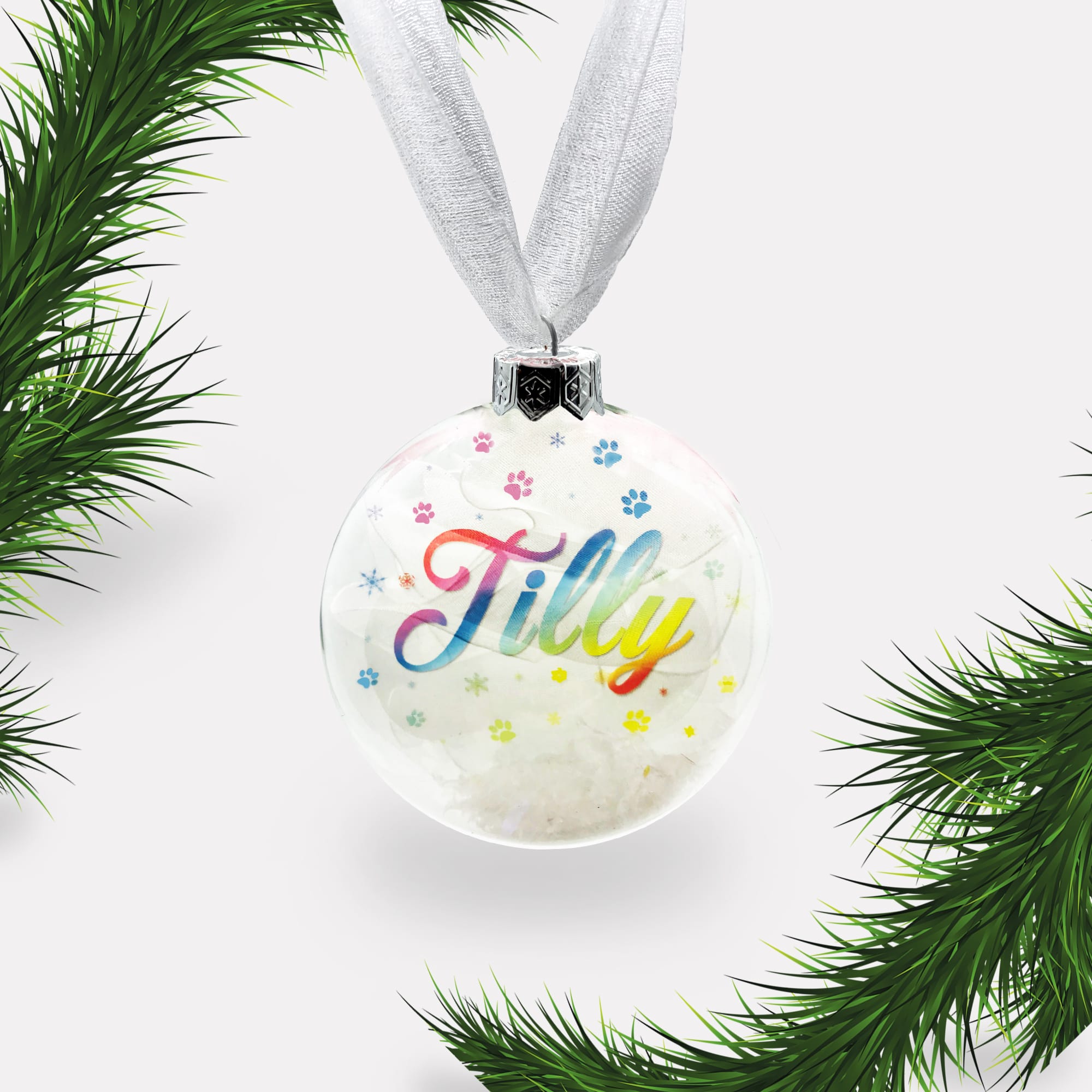 Dog | Cat Personalised Christmas Bauble | Personalized | Glass | Custom | Pet